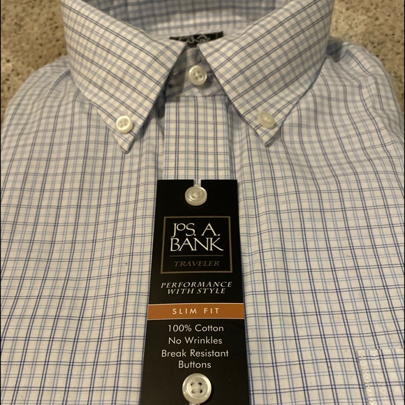 NWT Jos. A. Banks SlimFit Dress Shirt - 17/34 - Picture 2 of 6